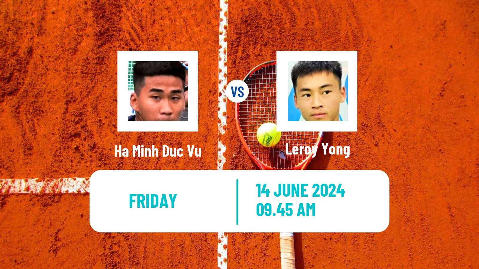 Tennis Davis Cup Group III Ha Minh Duc Vu - Leroy Yong