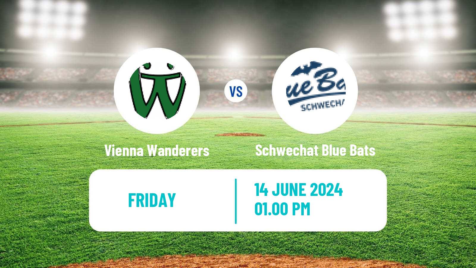 Baseball Austrian Bundesliga Baseball Vienna Wanderers - Schwechat Blue Bats