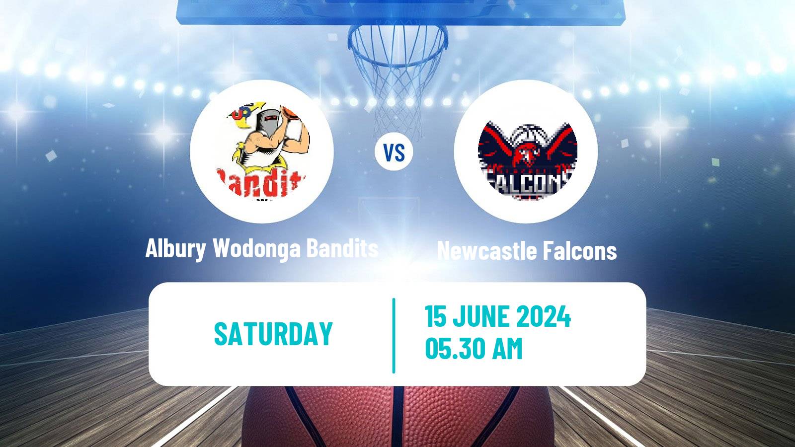 Basketball Australian NBL1 East Albury Wodonga Bandits - Newcastle Falcons