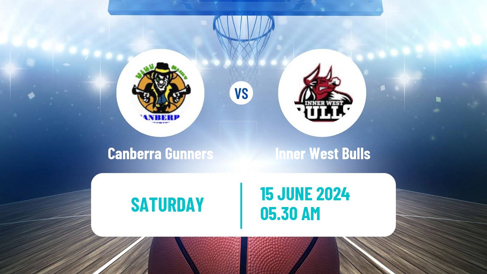 Basketball Australian NBL1 East Canberra Gunners - Inner West Bulls