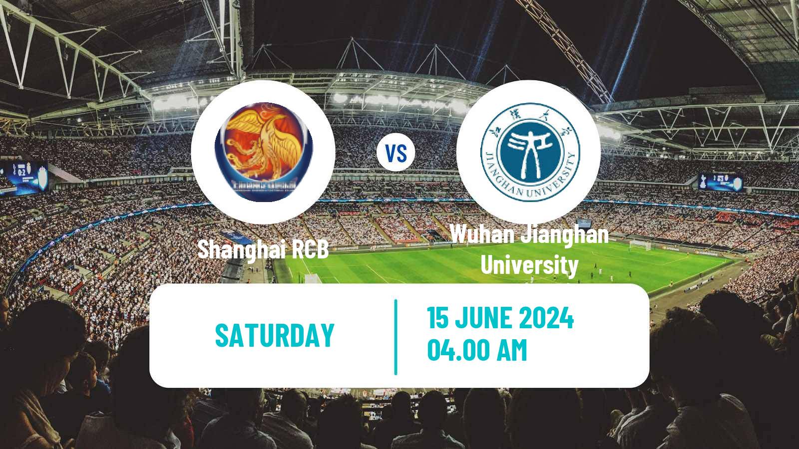 Soccer Chinese Super League Women Shanghai RCB - Wuhan Jianghan University