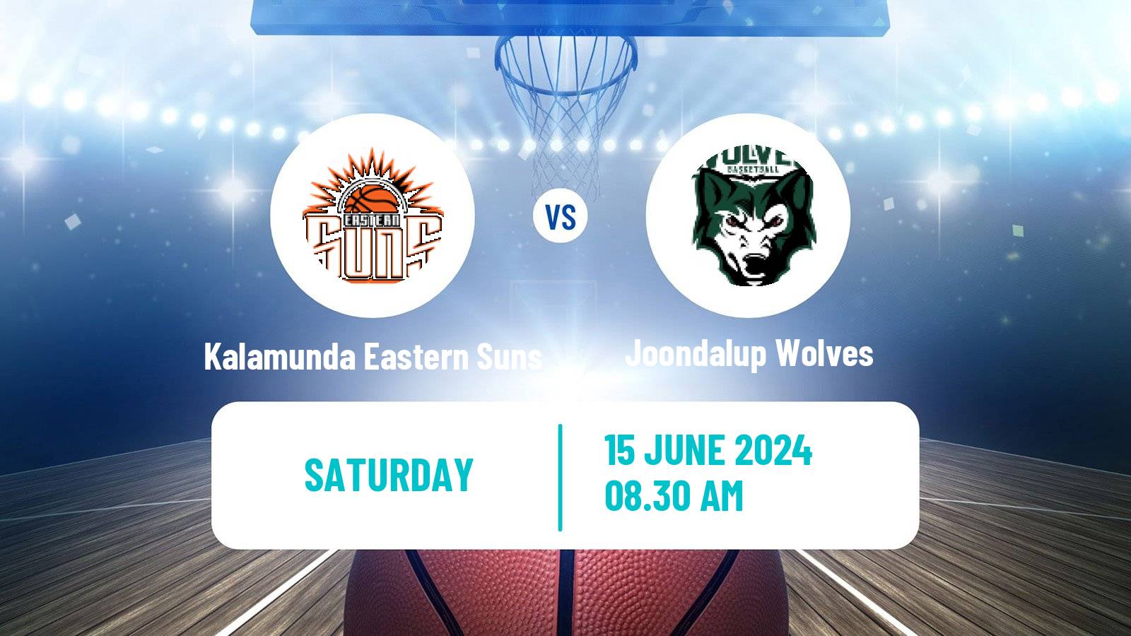 Basketball Australian NBL1 West Kalamunda Eastern Suns - Joondalup Wolves