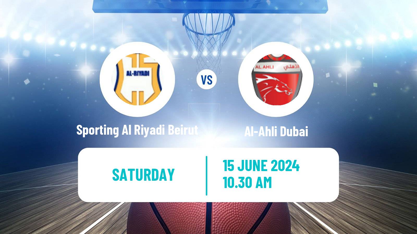 Basketball Asia Champions League Basketball Sporting Al Riyadi Beirut - Al-Ahli Dubai