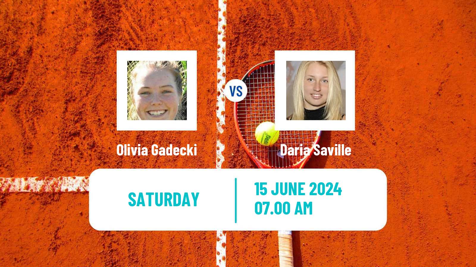 Tennis WTA Birmingham Olivia Gadecki - Daria Saville