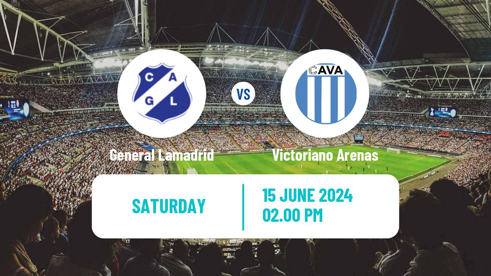 Soccer Argentinian Primera C General Lamadrid - Victoriano Arenas