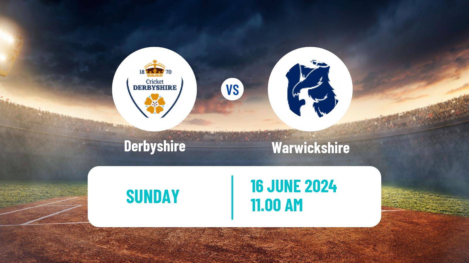 Cricket Vitality Blast Derbyshire - Warwickshire