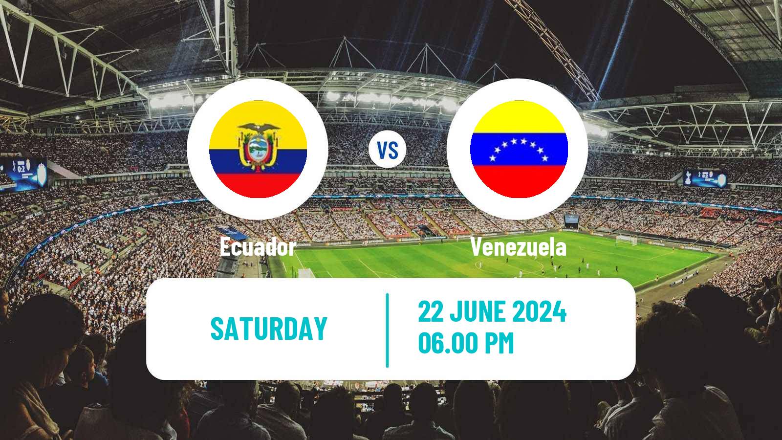 Soccer Copa America Ecuador - Venezuela