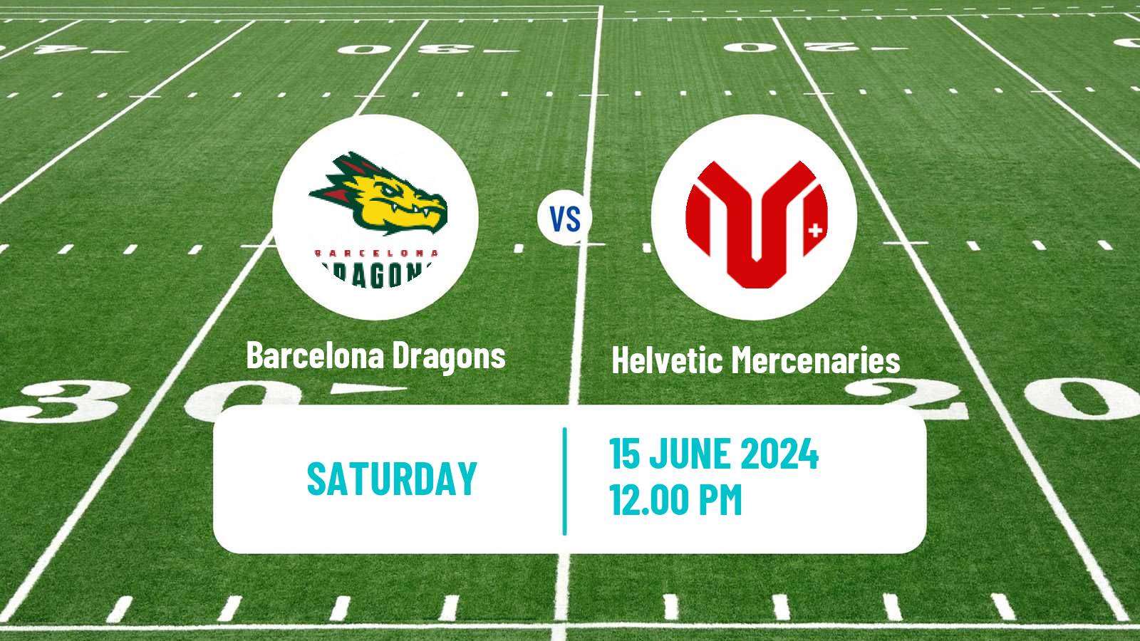 American football European League of American Football Barcelona Dragons - Helvetic Mercenaries