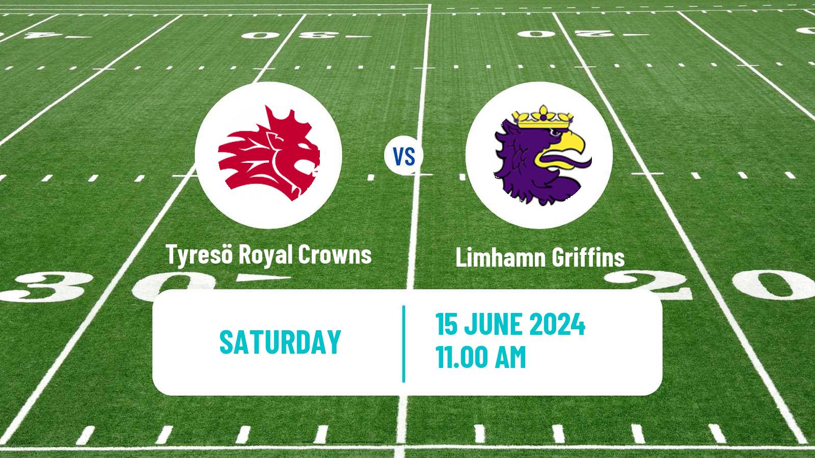 American football Swedish Superserien American Football Tyresö Royal Crowns - Limhamn Griffins