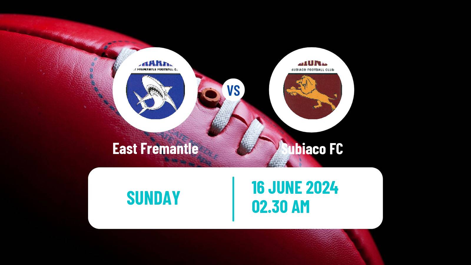 Aussie rules WAFL East Fremantle - Subiaco