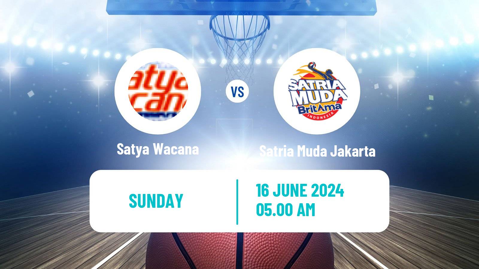 Basketball Indonesian IBL Satya Wacana - Satria Muda Jakarta