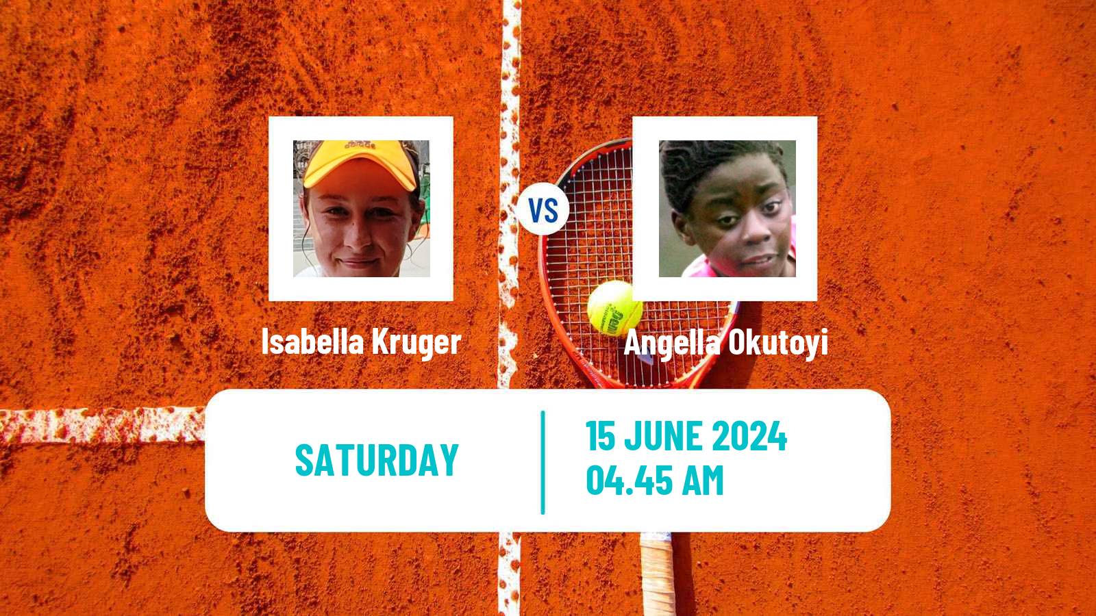 Tennis WTA Billie Jean King Cup Group III Isabella Kruger - Angella Okutoyi