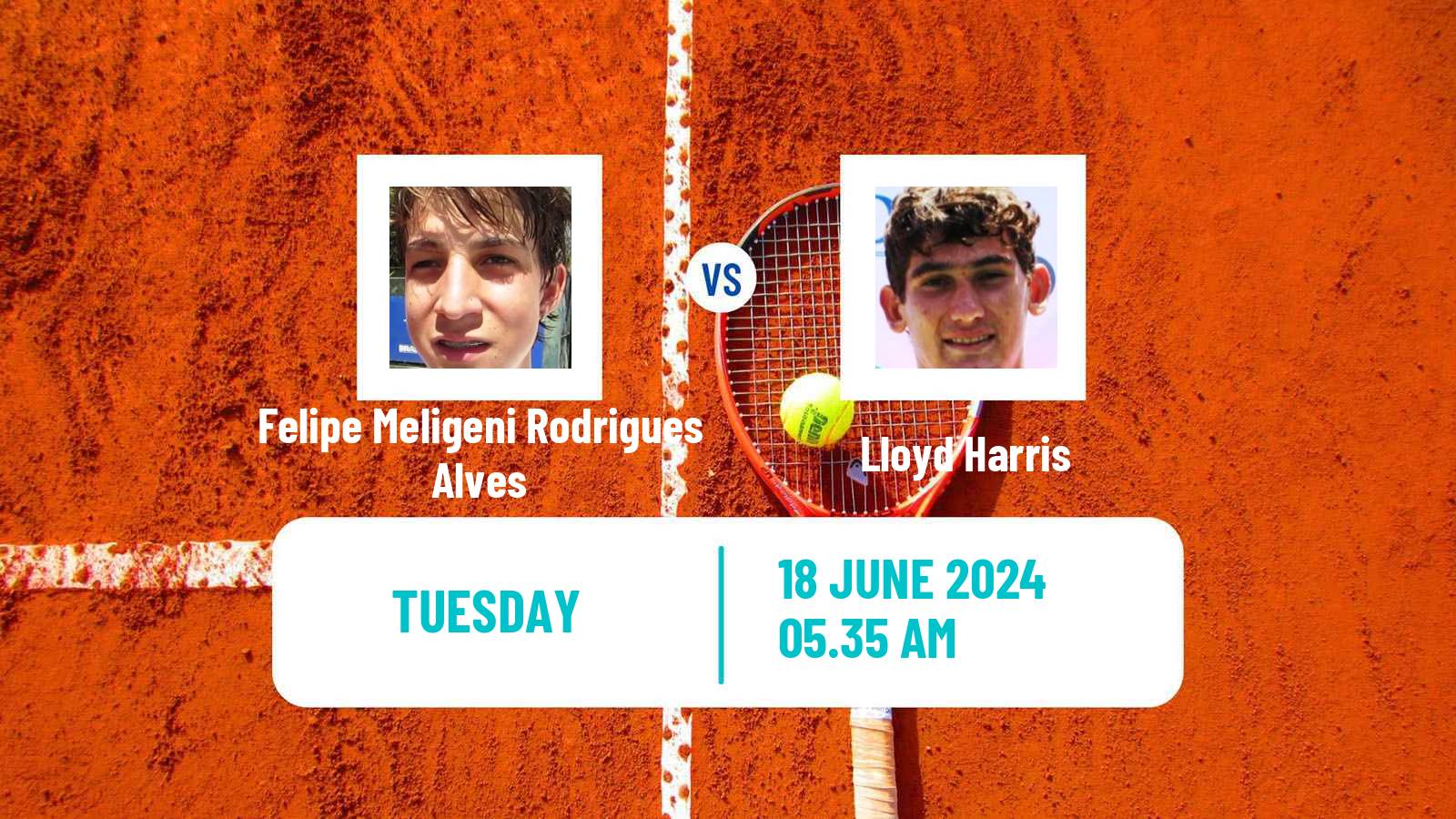 Tennis Ilkley Challenger Men Felipe Meligeni Rodrigues Alves - Lloyd Harris