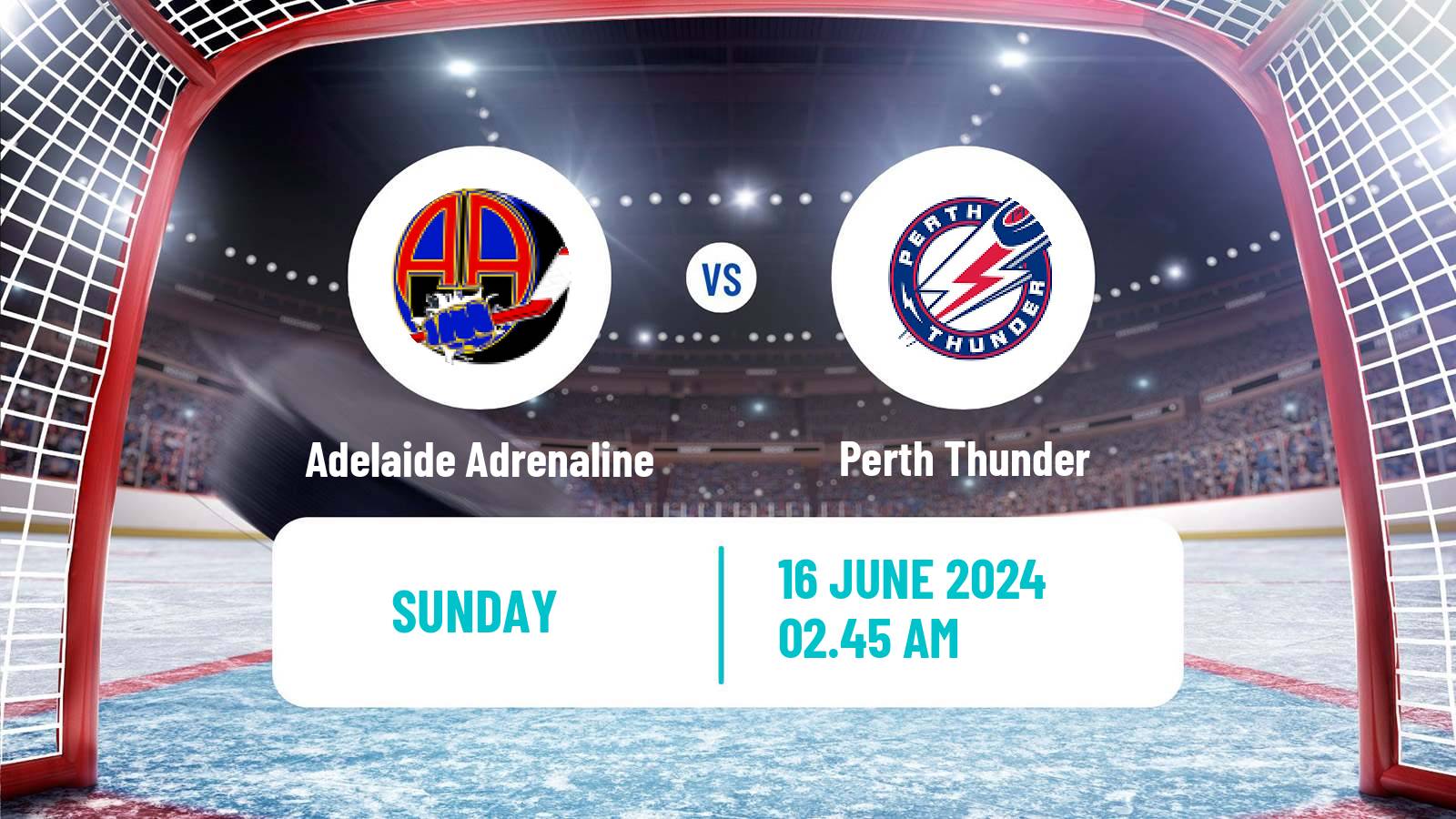 Hockey Australian Ice Hockey League Adelaide Adrenaline - Perth Thunder