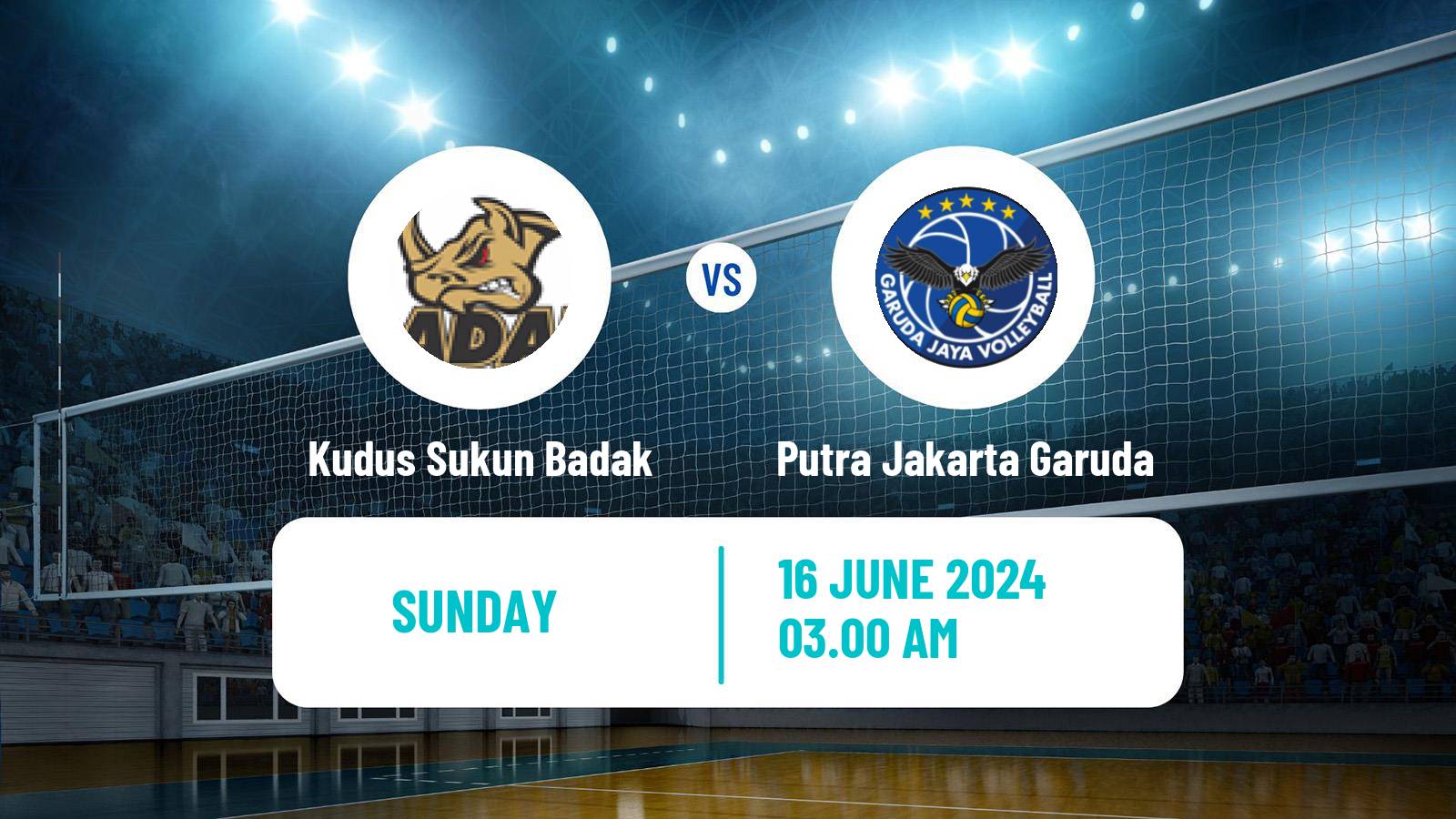 Volleyball Indonesian Proliga Volleyball Kudus Sukun Badak - Putra Jakarta Garuda