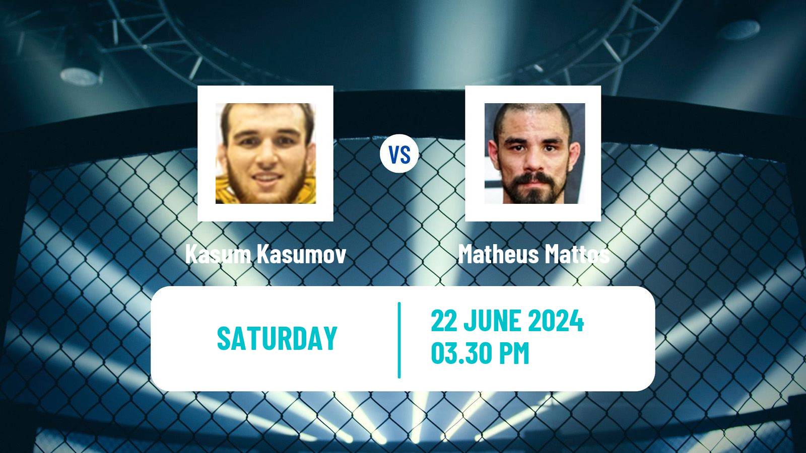 MMA Bantamweight Bellator Men Kasum Kasumov - Matheus Mattos