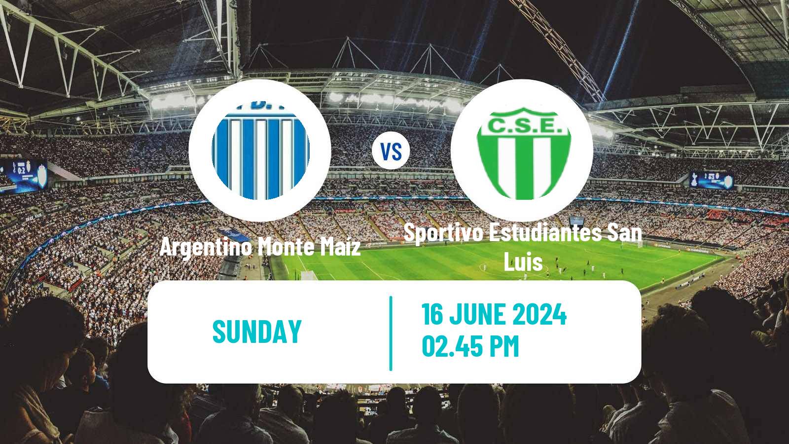 Soccer Argentinian Torneo Federal Argentino Monte Maíz - Sportivo Estudiantes San Luis