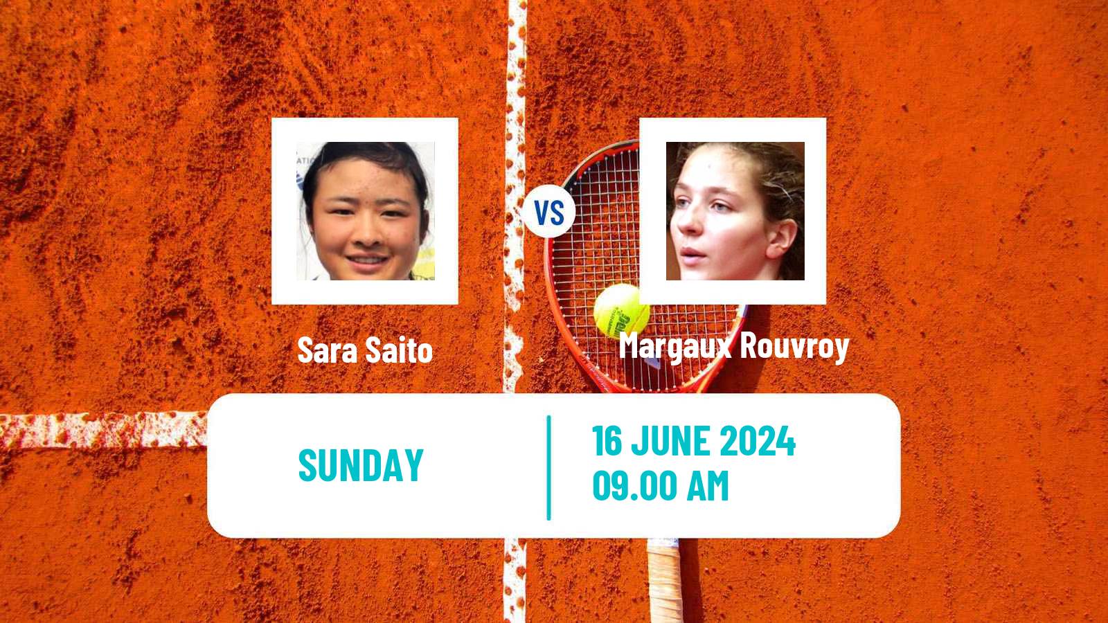 Tennis ITF W100 Biarritz Women Sara Saito - Margaux Rouvroy