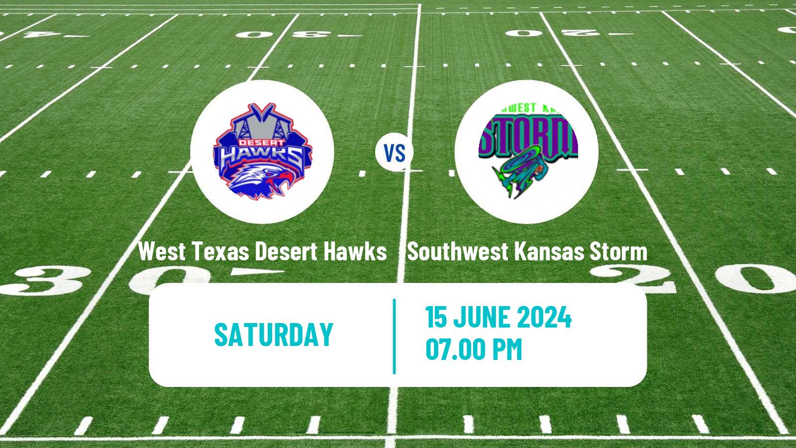 Arena football Arena Football League West Texas Desert Hawks - Southwest Kansas Storm