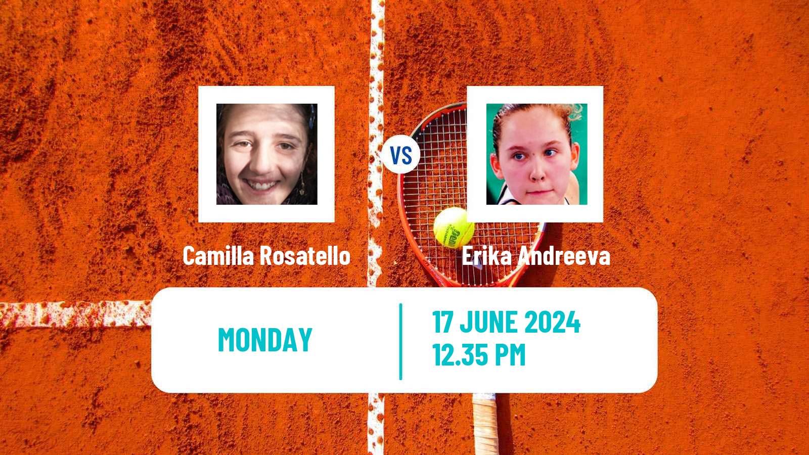 Tennis Gaiba Challenger Women Camilla Rosatello - Erika Andreeva