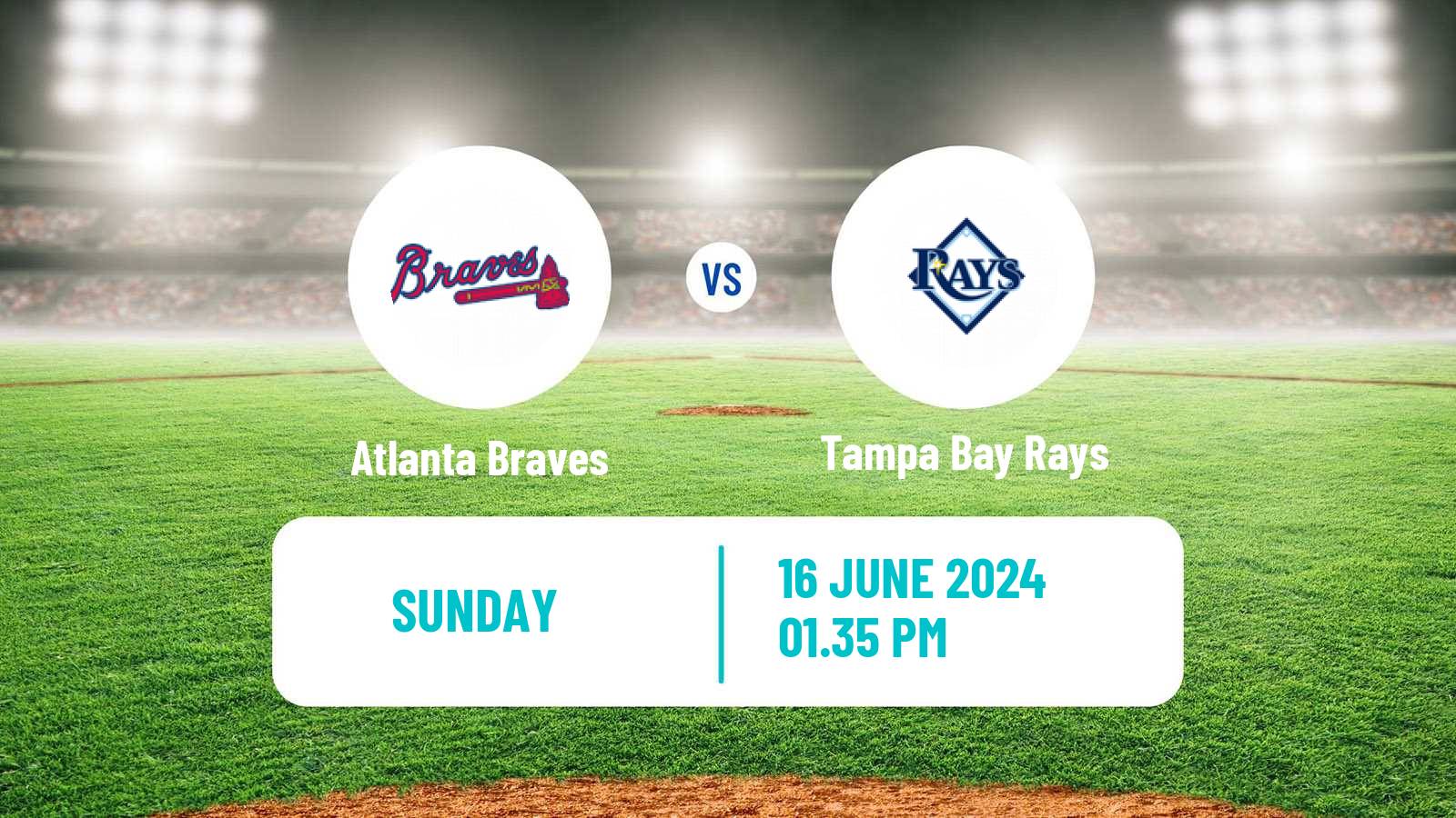 Baseball MLB Atlanta Braves - Tampa Bay Rays