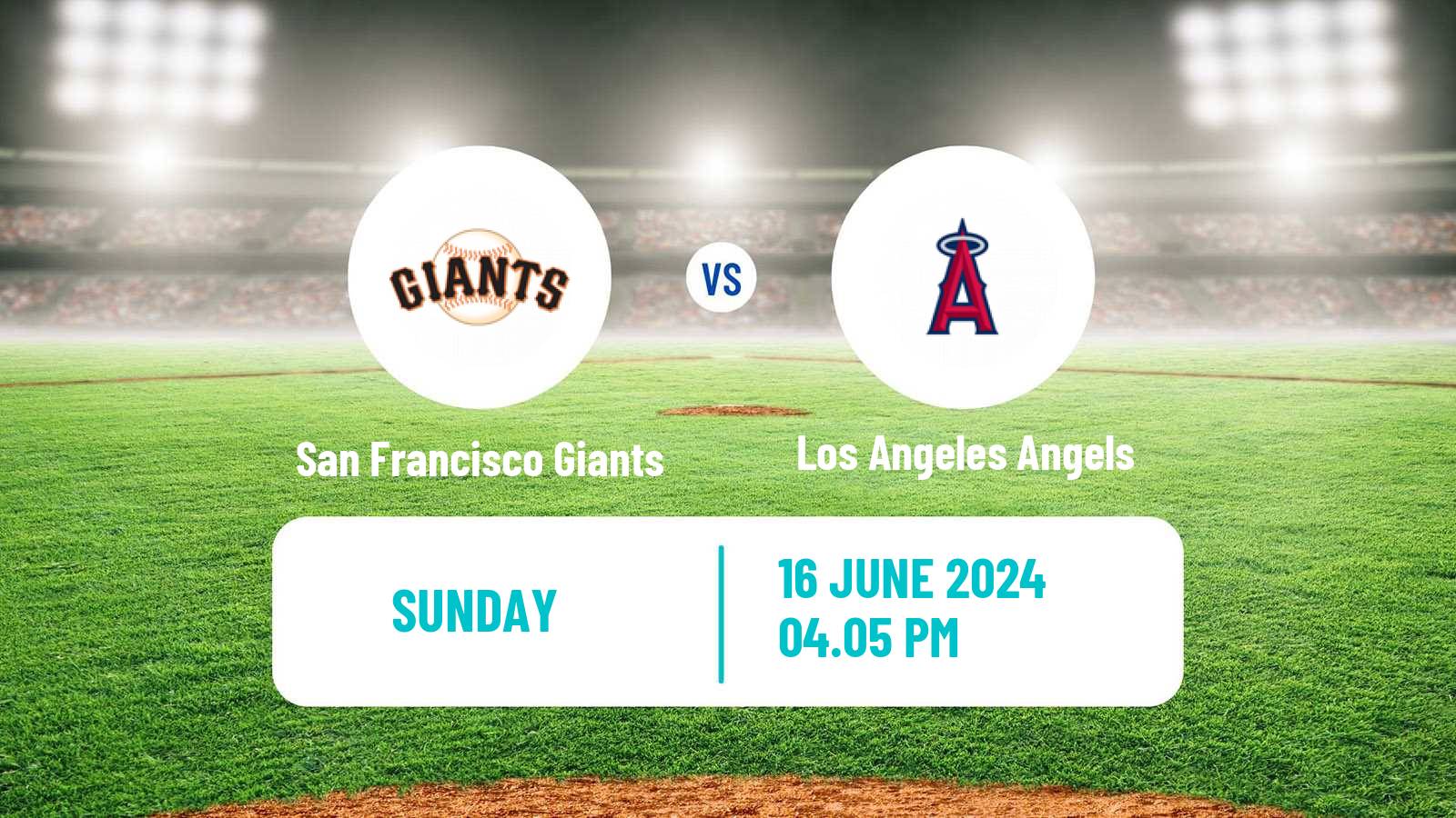 Baseball MLB San Francisco Giants - Los Angeles Angels