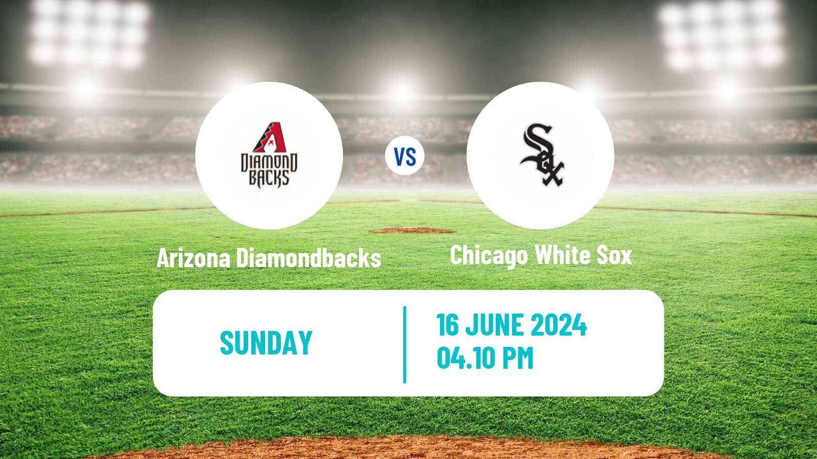 Baseball MLB Arizona Diamondbacks - Chicago White Sox