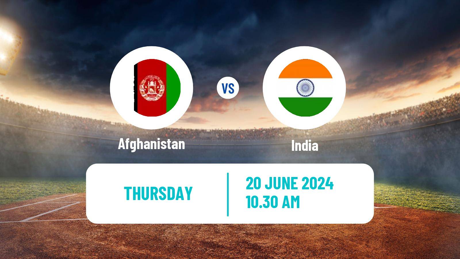 Cricket ICC World Twenty20 Afghanistan - India