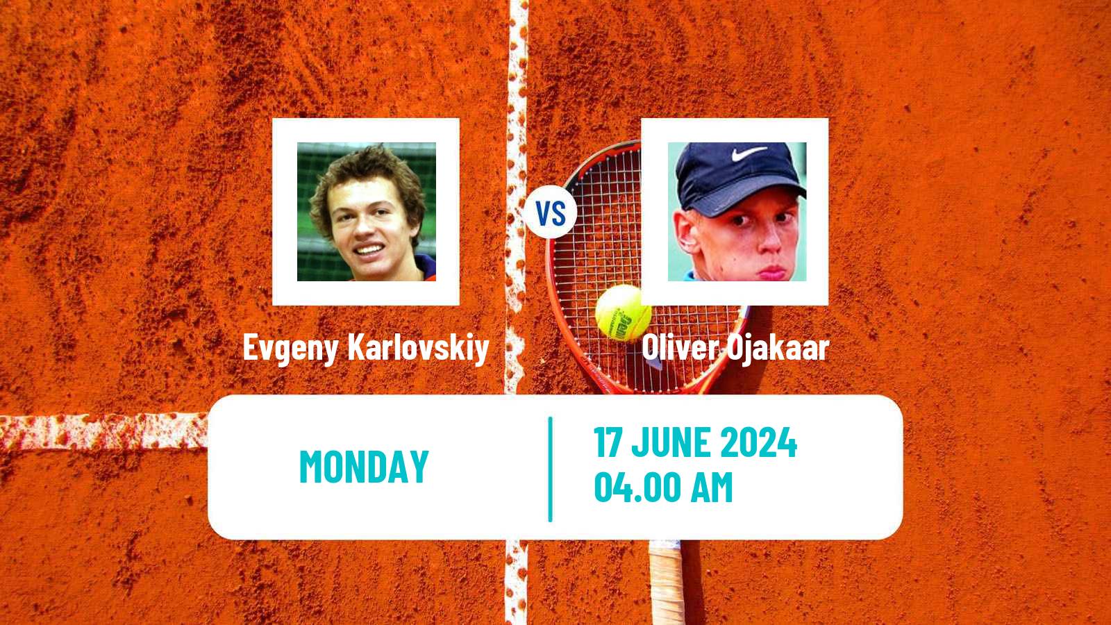 Tennis Blois Challenger Men Evgeny Karlovskiy - Oliver Ojakaar