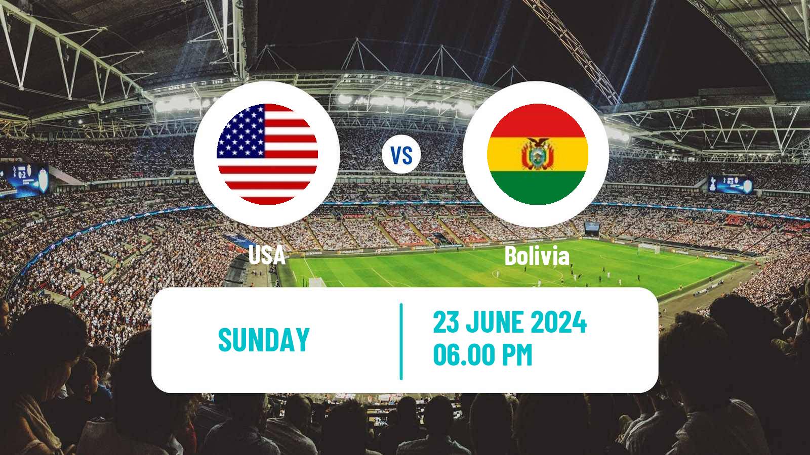 Soccer Copa America USA - Bolivia