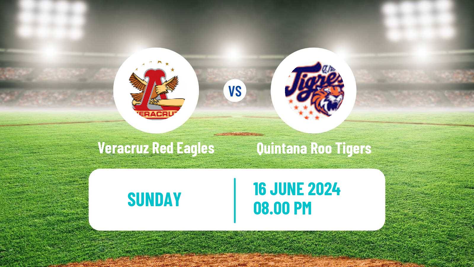 Baseball LMB Veracruz Red Eagles - Quintana Roo Tigers