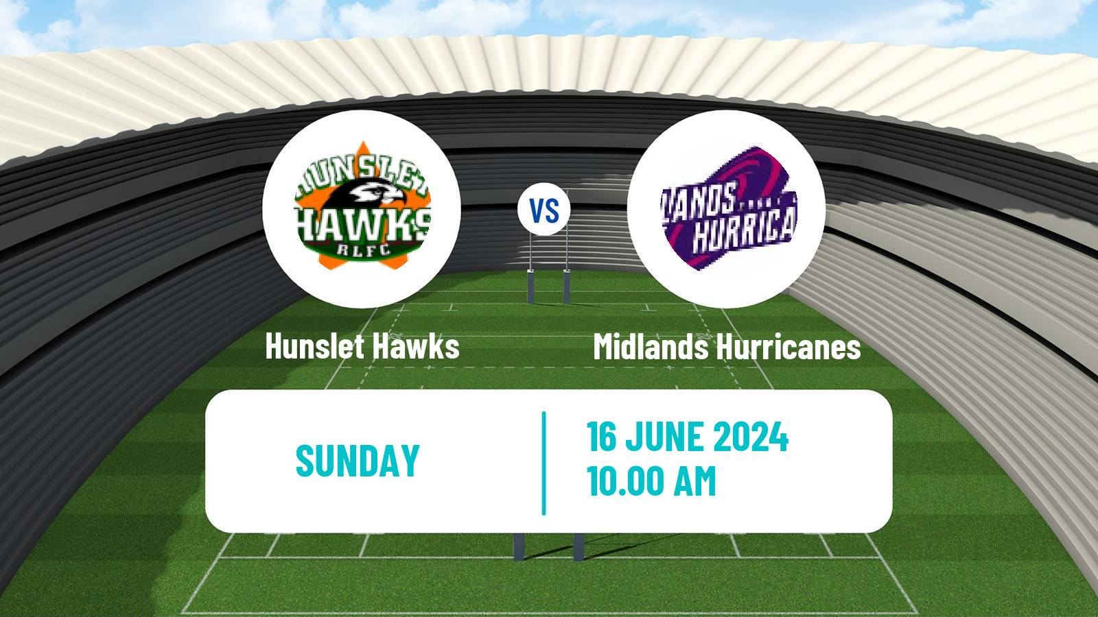 Rugby league English League 1 Rugby League Hunslet Hawks - Midlands Hurricanes
