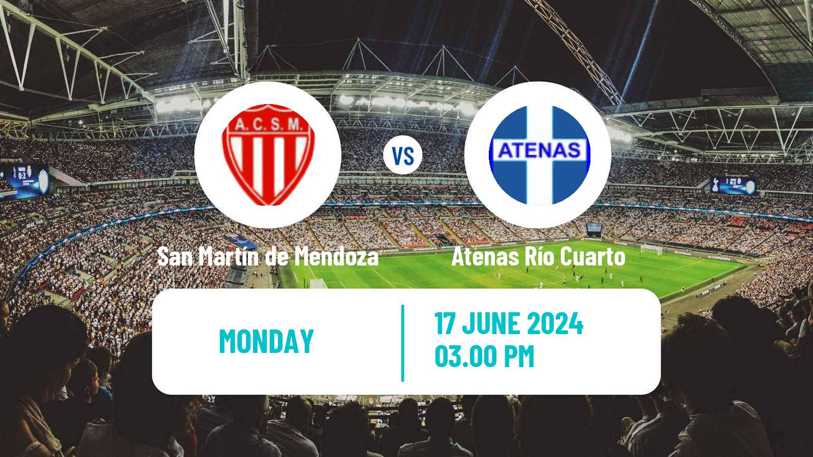 Soccer Argentinian Torneo Federal San Martín de Mendoza - Atenas Río Cuarto
