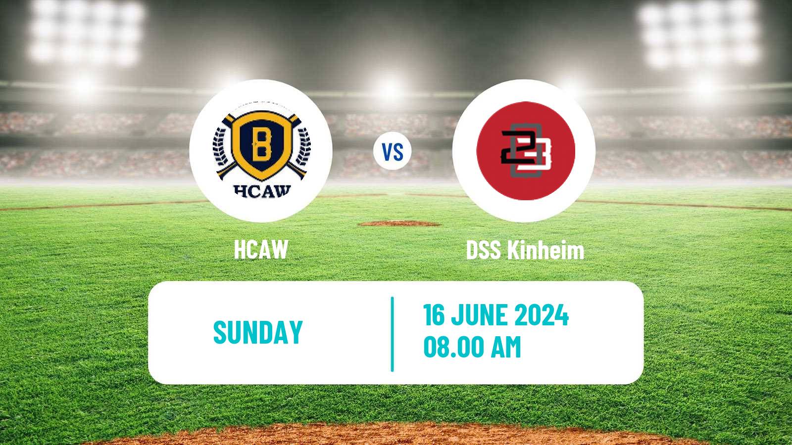 Baseball Dutch Hoofdklasse Baseball HCAW - DSS Kinheim