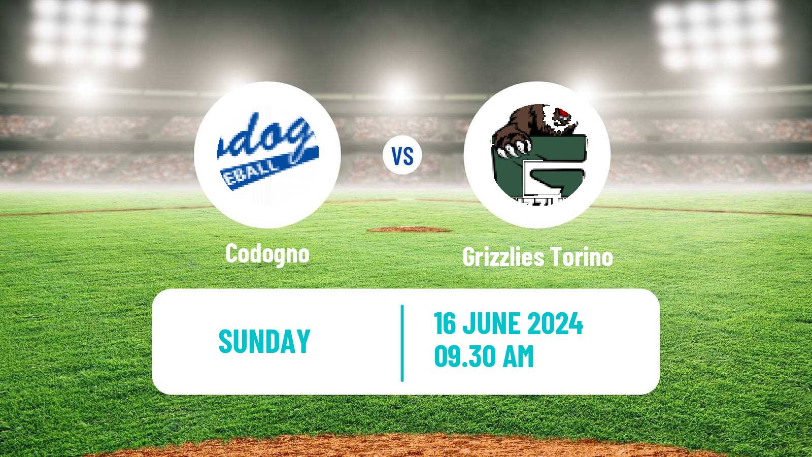 Baseball Italian Serie A1 Baseball Codogno - Grizzlies Torino