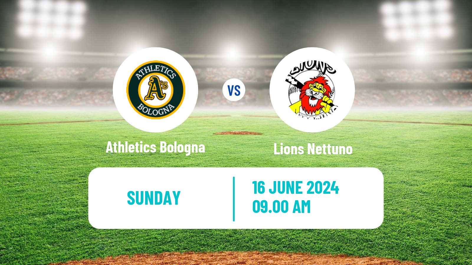 Baseball Italian Serie A1 Baseball Athletics Bologna - Lions Nettuno