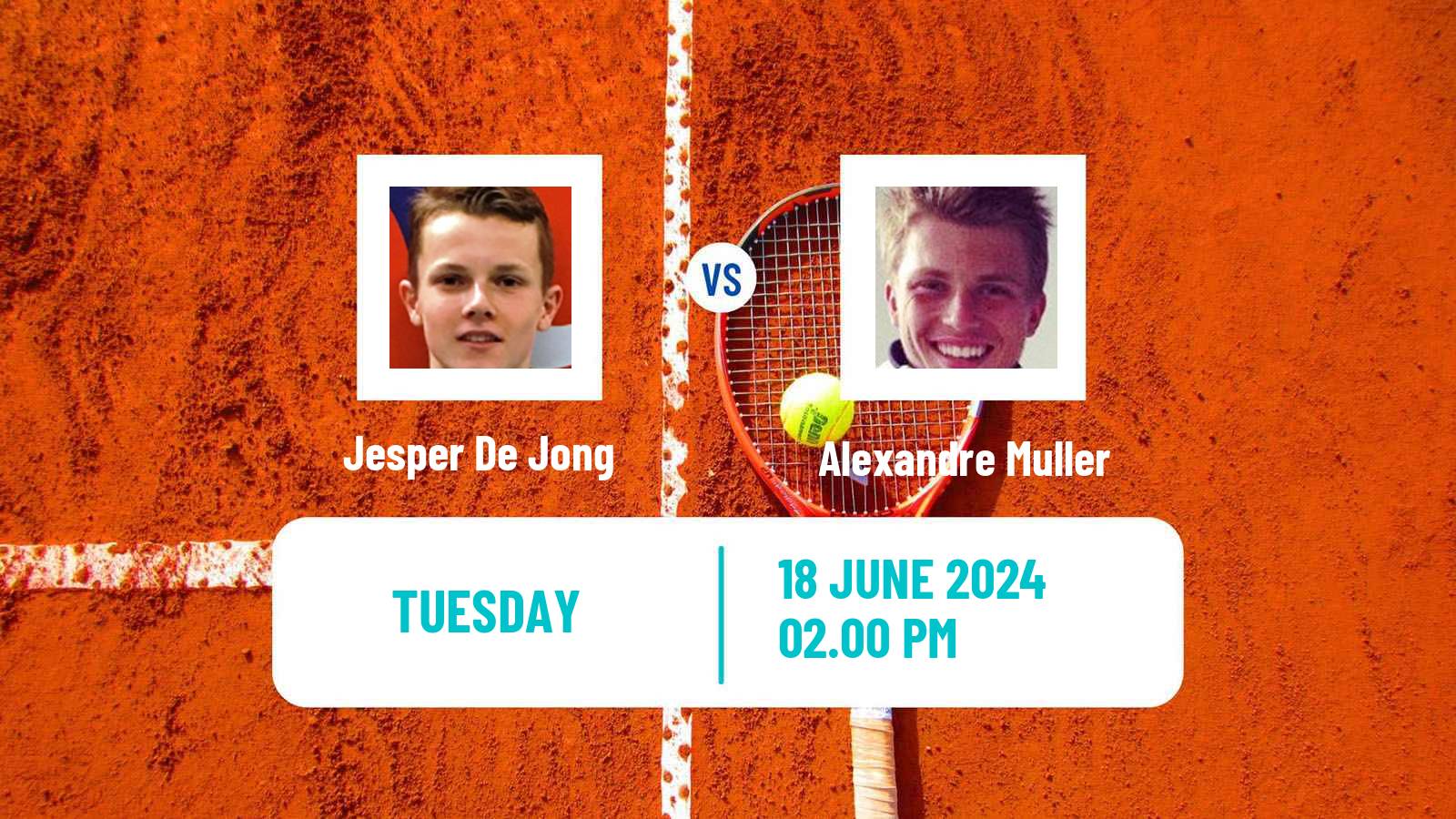 Tennis Sassuolo Challenger Men Jesper De Jong - Alexandre Muller