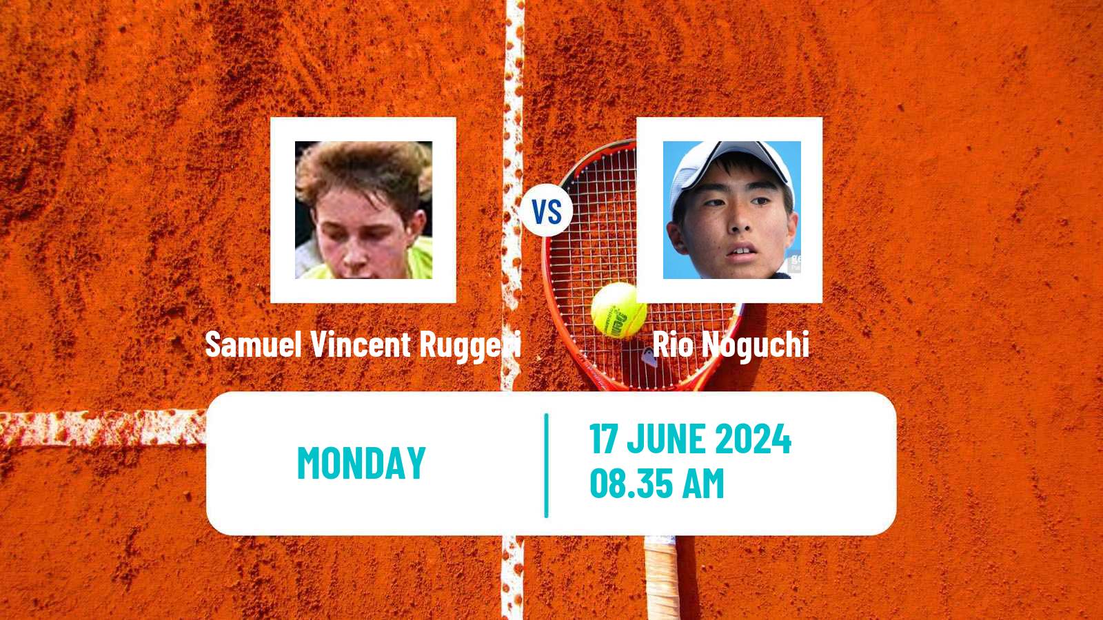 Tennis Poznan Challenger Men Samuel Vincent Ruggeri - Rio Noguchi