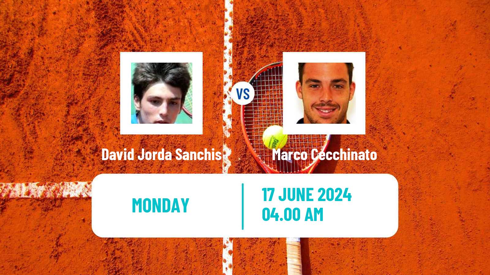 Tennis Sassuolo Challenger Men David Jorda Sanchis - Marco Cecchinato
