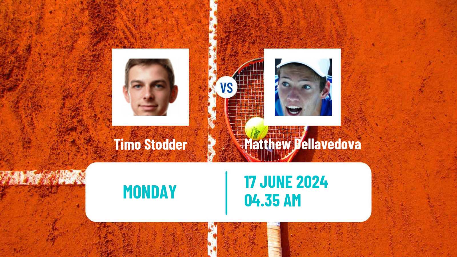 Tennis Poznan Challenger Men Timo Stodder - Matthew Dellavedova