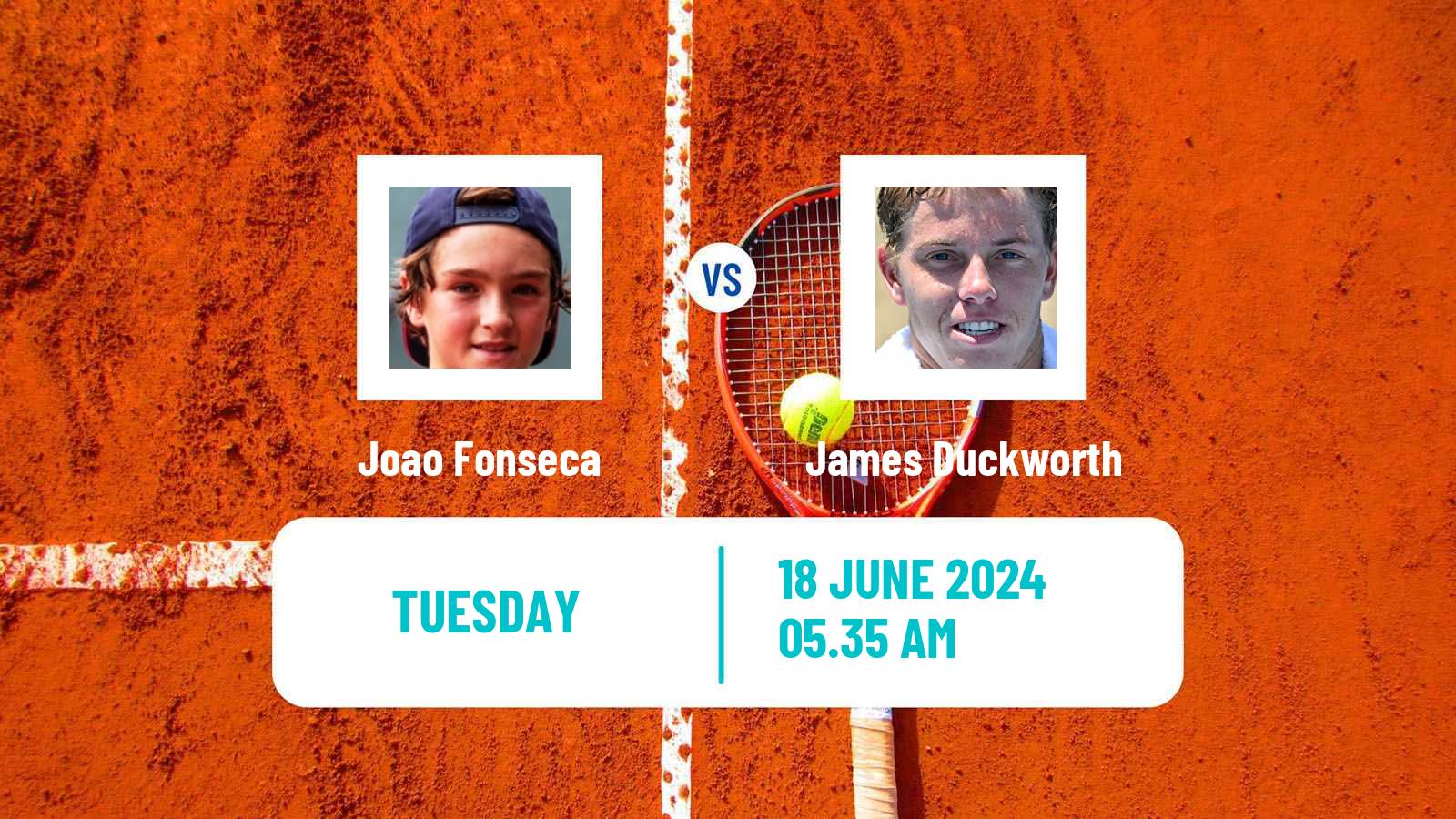 Tennis ATP Halle Joao Fonseca - James Duckworth
