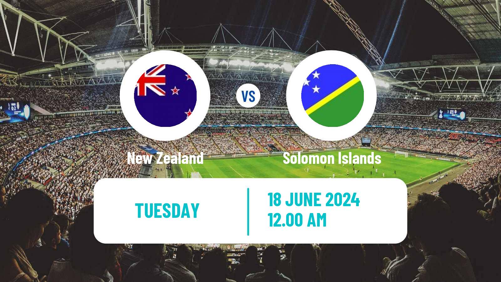 Soccer OFC Nations Cup New Zealand - Solomon Islands