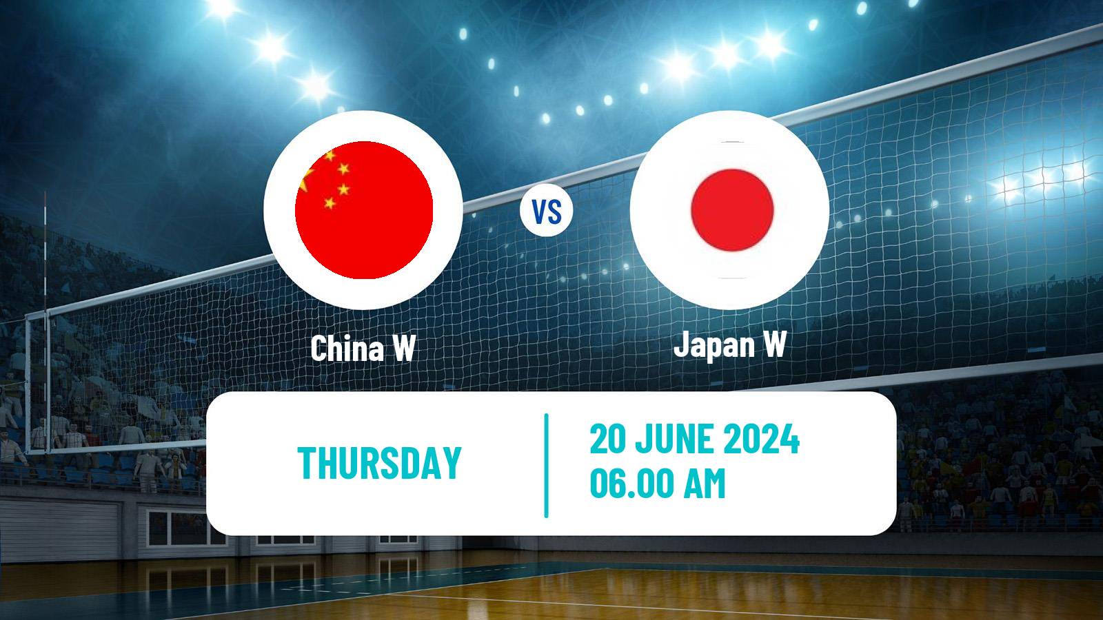 Volleyball Nations League Volleyball Women China W - Japan W