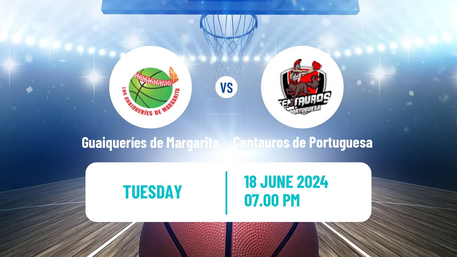 Basketball Venezuelan Superliga Basketball Guaiqueríes de Margarita - Centauros de Portuguesa