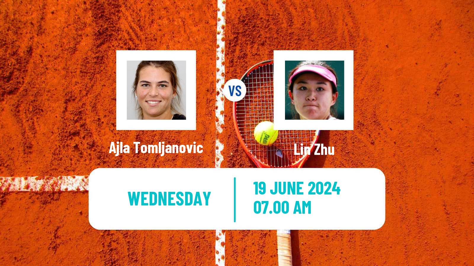 Tennis WTA Birmingham Ajla Tomljanovic - Lin Zhu