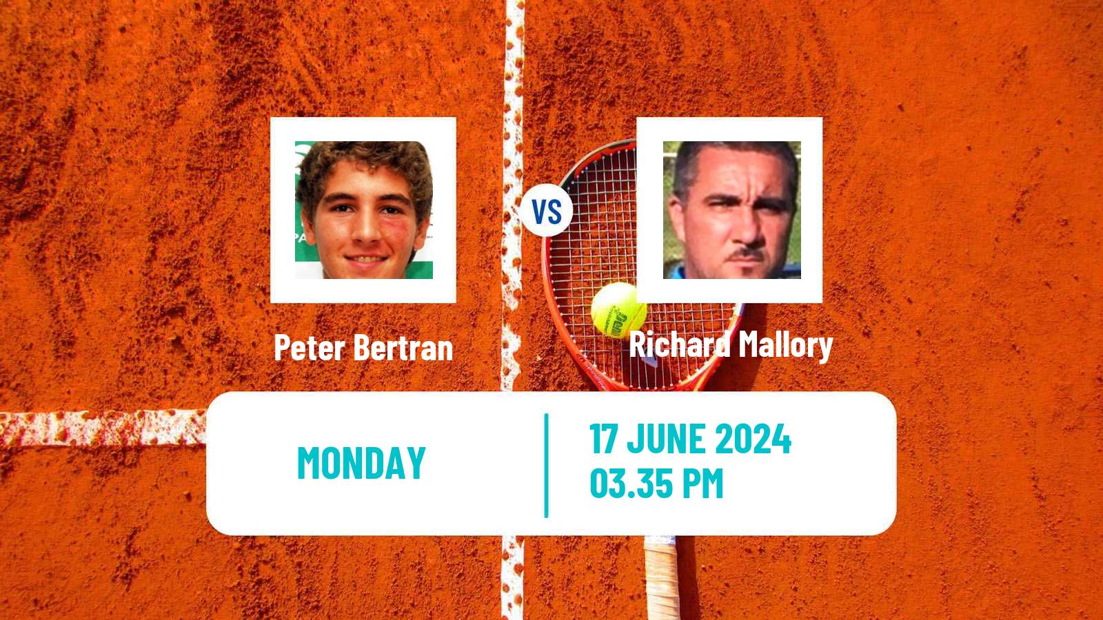 Tennis Davis Cup Group III Peter Bertran - Richard Mallory