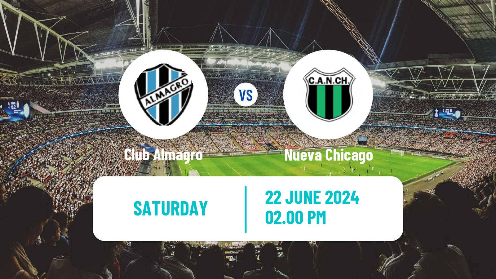 Soccer Argentinian Primera Nacional Club Almagro - Nueva Chicago