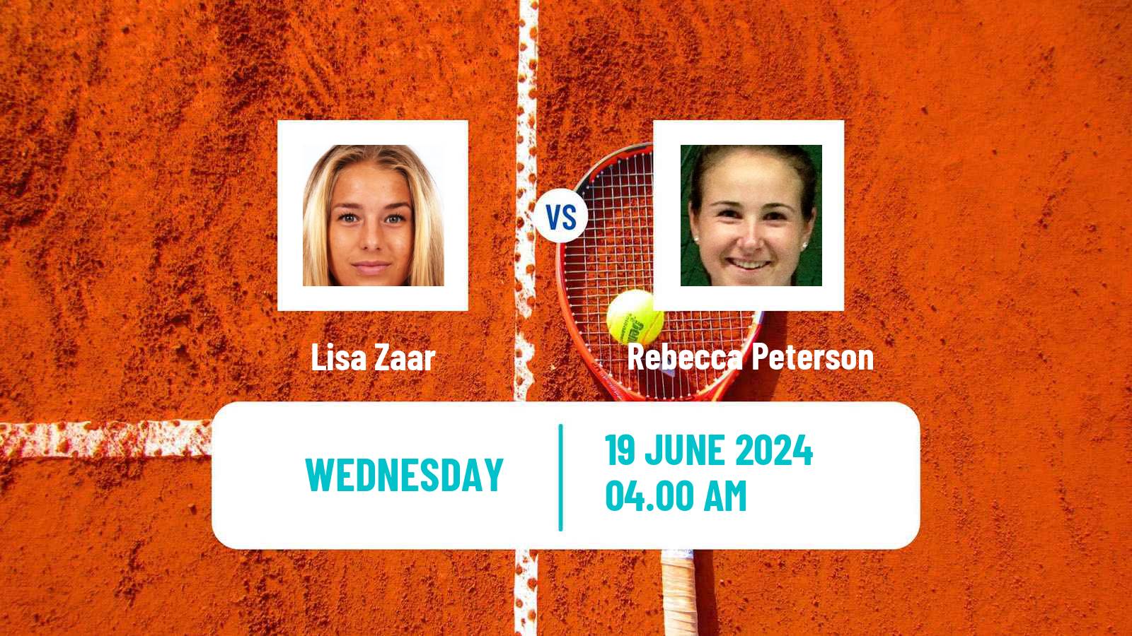 Tennis ITF W50 Ystad Women Lisa Zaar - Rebecca Peterson