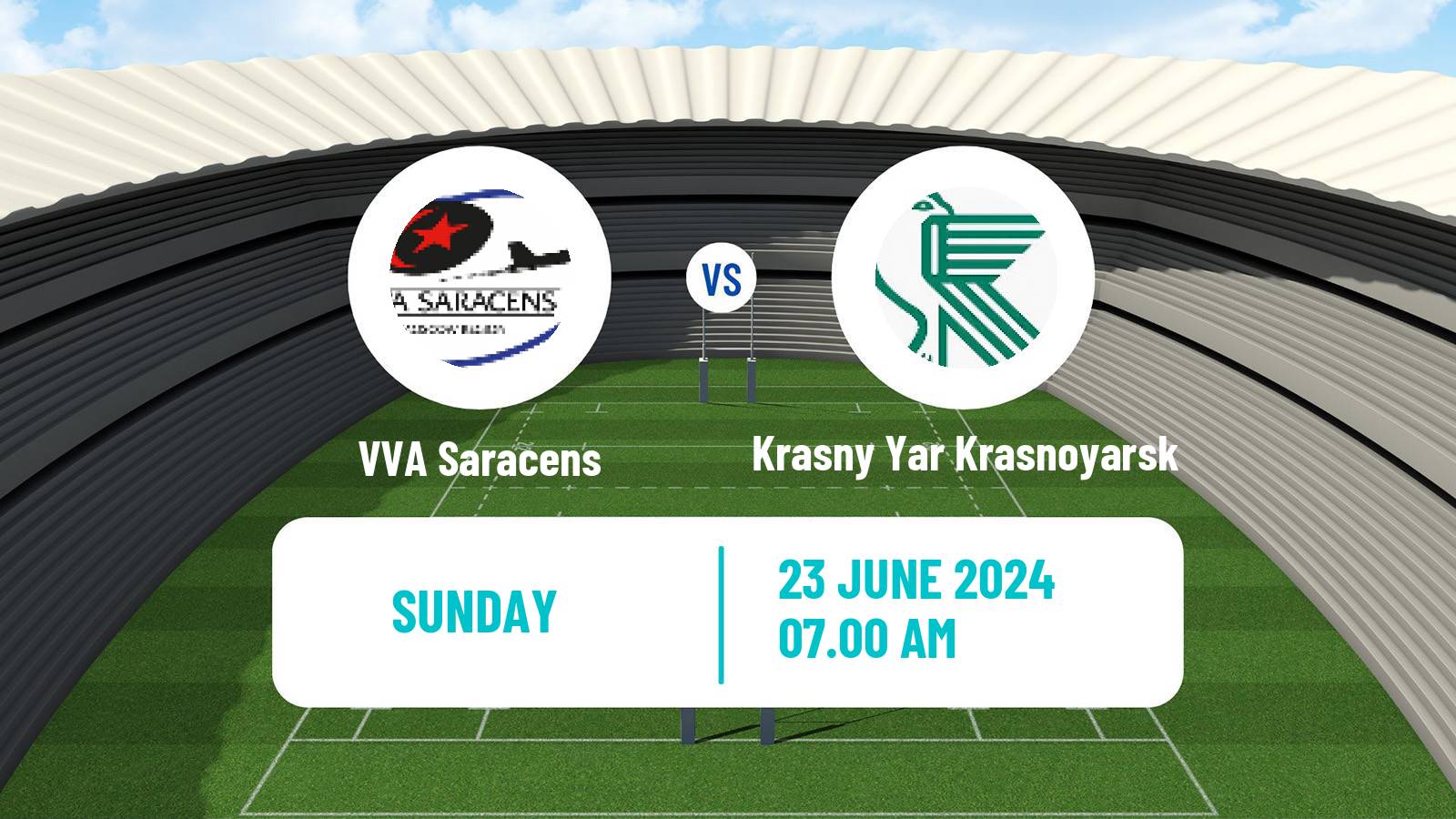 Rugby union Russian Premier League Rugby VVA Saracens - Krasny Yar Krasnoyarsk