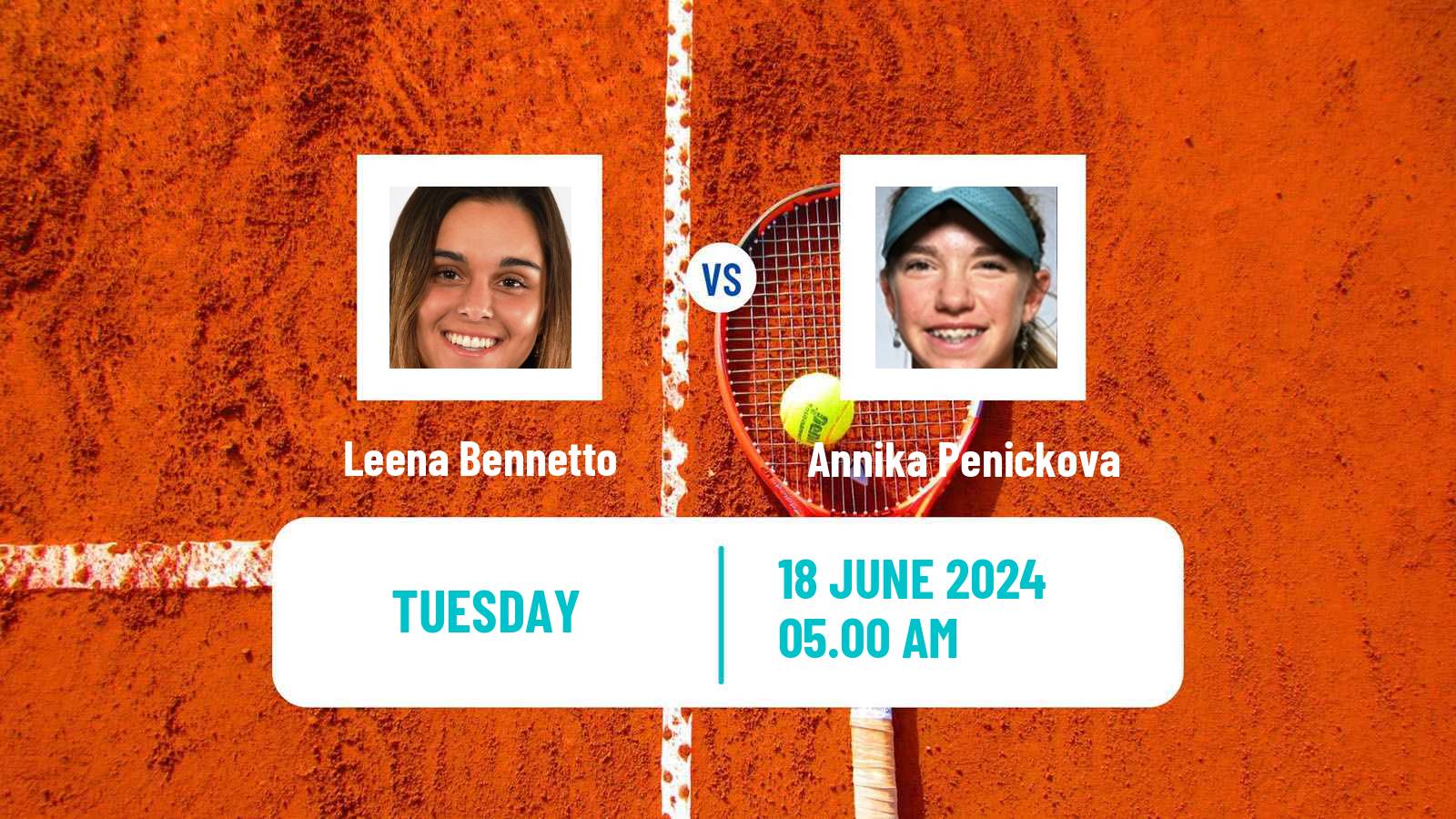 Tennis ITF W15 Monastir 23 Women Leena Bennetto - Annika Penickova